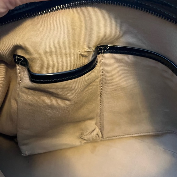 SALE 🖤 Burberry Coated Canvas/Patent Leather Tote - Picture 9 of 16